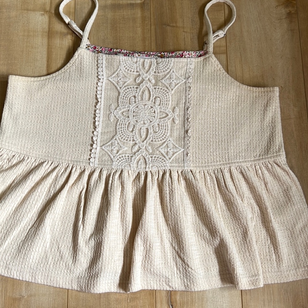 Reath and Wren Peplum tank